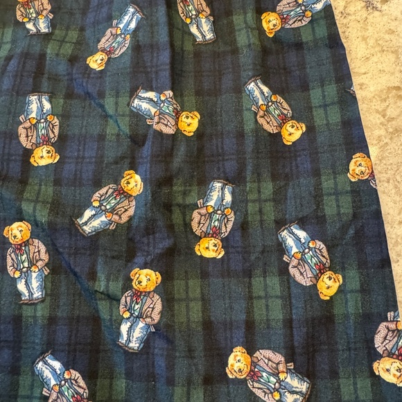 Vintage NWT Men's Polo by Ralph Lauren XL Plaid boxer shorts with Teddy bears - Picture 6 of 16